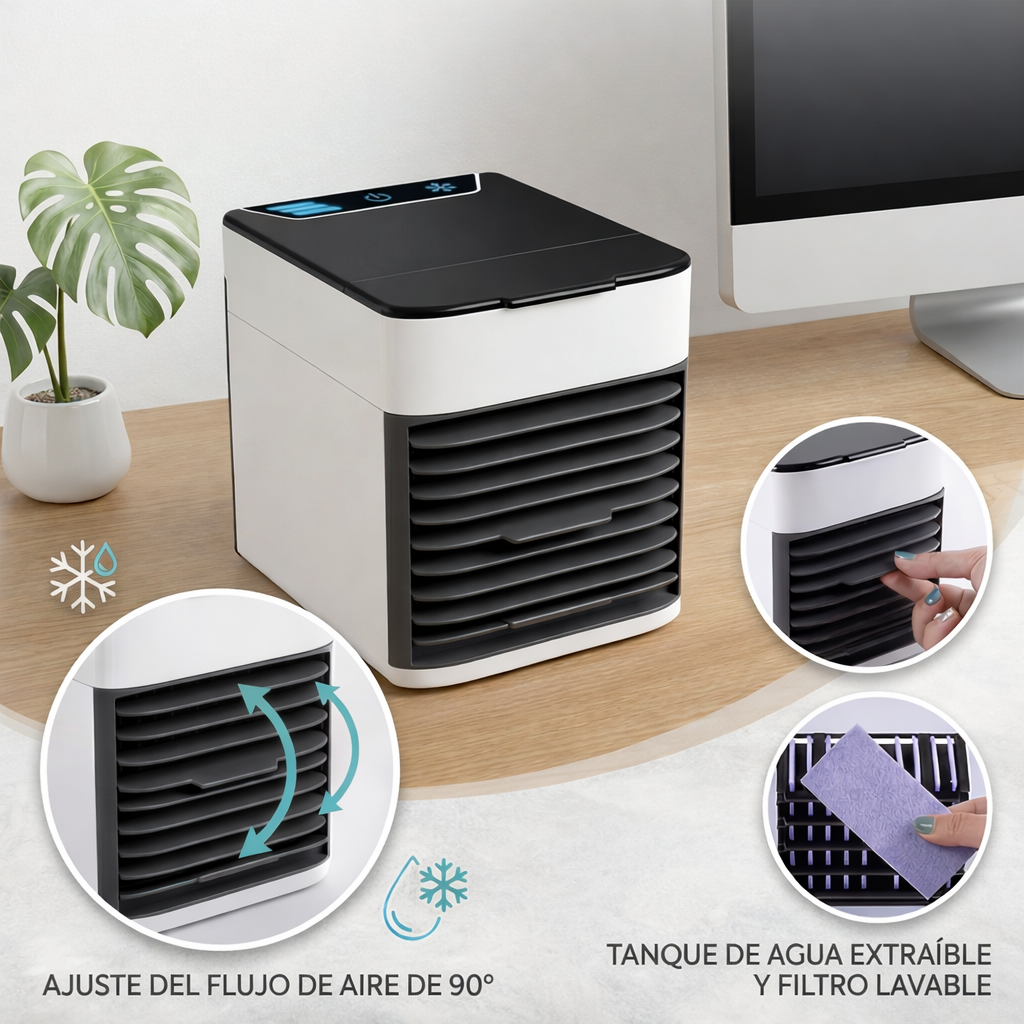 Mini climatizador portátil